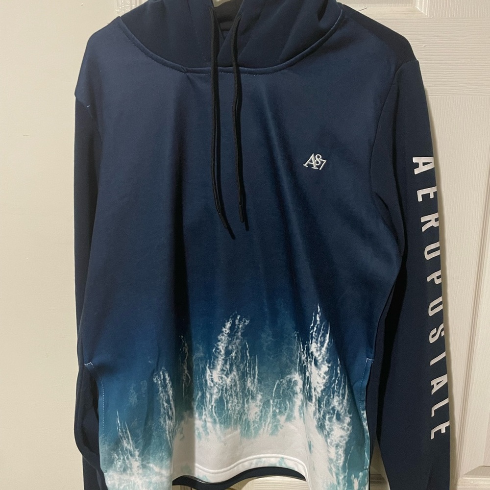 Navy Blue Ocean Aesthetic Hoodie